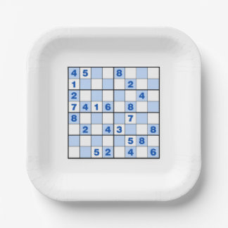 Sudoku Puzzles Papieren Bordje