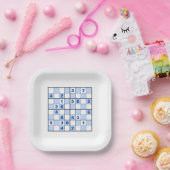 Sudoku Puzzles Papieren Bordje (Feest)
