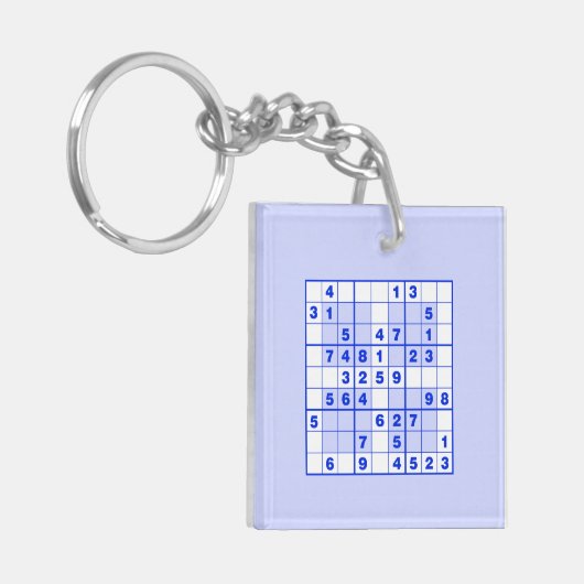 Sudoku Puzzles Sleutelhanger (Voorkant Links)