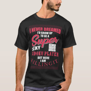 Sudoku Speler Kleding Puzzel Spelletjes T-shirt