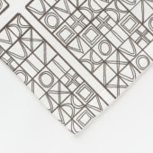 Sudoku twee-zwart en wit modern minimalistisch fleece deken (Hoek)