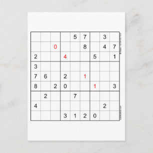 Sudoku Verjaardag Kaart 04-11