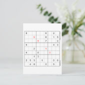 Sudoku Verjaardag Kaart 05-10 (Staand voorkant)