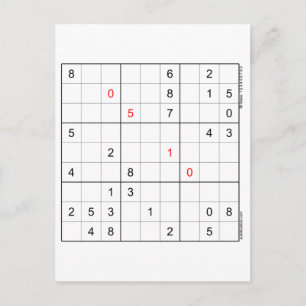 Sudoku Verjaardag Kaart 05-10