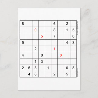 Sudoku Verjaardag Kaart 05-10