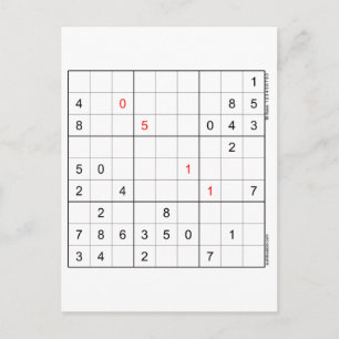 Sudoku Verjaardag Kaart 05-11