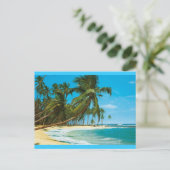 sudsee-strand-mural briefkaart (Staand voorkant)