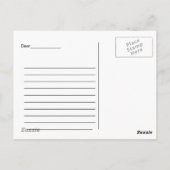 sudsee-strand-mural briefkaart (Achterkant)