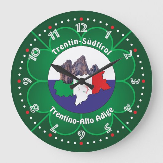 Südtirol - Alto Adige - Italien - Italia Uhr Grote Klok (Voorkant)