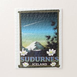 Suðurnes IJsland reisposter Legpuzzel