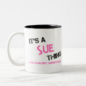 Sue-ding dat je niet zou begrijpen tweekleurige koffiemok (Links)