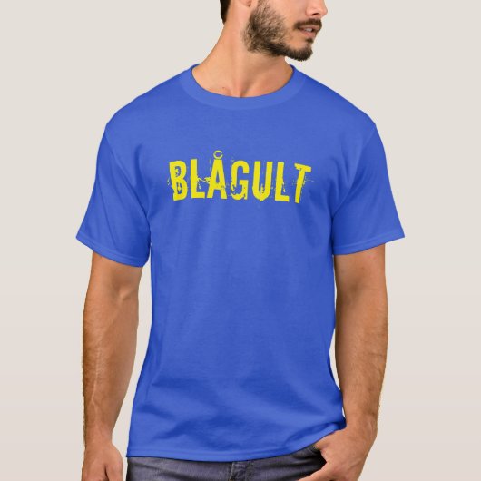 Suède Blågult T-Shirt (Devant)