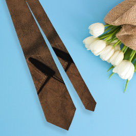 Suede Coat look of Leather ・ Double Sided Stropdas