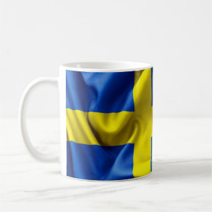 Suède Drapeau de la Mug blanche classique