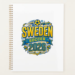 Suède Football 2026 Football Gras Typographie Pays