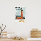 Suède Impression Art Suédois Américain Affiche de (Cuisine)