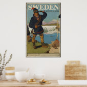 Suède Poster Vintage voyage et Imprimés rétros (Cuisine)