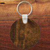 Suede Seam Kijk naar leder Sleutelhanger (Voorkant)