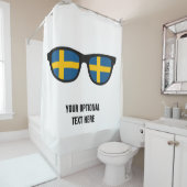 Suède Shades rideau de douche personnalisé (En situation)