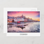 Suède, Stockholm carte postale voyage (Devant / Derrière)
