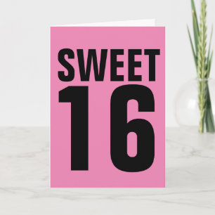 SUEET 16 CARTE D'ANNIVERSAIRE POUR ELLE