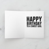 SUEET 16 CARTE D'ANNIVERSAIRE POUR ELLE (Intérieur)