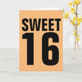 SUEET 16 CARTE D'ANNIVERSAIRE POUR ELLE (Fleur jaune)