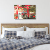 Suehiro Ogami Shrine (Fortune Frog Shrine) Canvas Afdruk (Insitu (Slaapkamer))