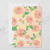 Sueur comme une pêche Invitation d'anniversaire (Dos)