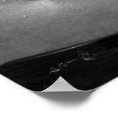 Sueur & Force – Affiche d'athlète monochrome (Coin)