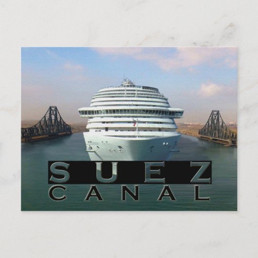 Suez Canal Briefkaart (Voorkant)