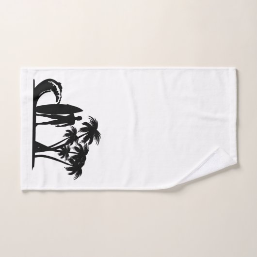 " Sufer- Palm Trees " Ensemble de serviettes de ba (Serviette à main)