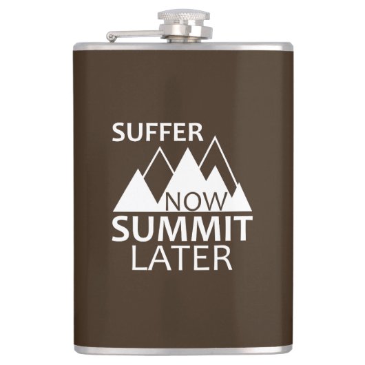 Suffer Now Summit later Heupfles (Voorkant)