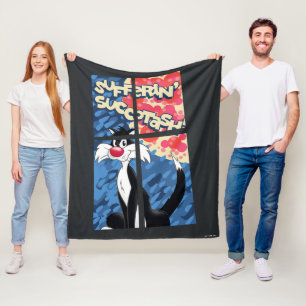 "Sufferin' Succotash" SYLVESTER™ achter het venste Fleece Deken