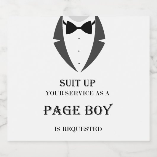 Suffit Up Sera-T-Tu Mon Étiquette De Bière Garçon  (Étiquettes simples)