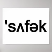 Suffolk County Long Island Phonetic Spelling Poster (Voorkant)