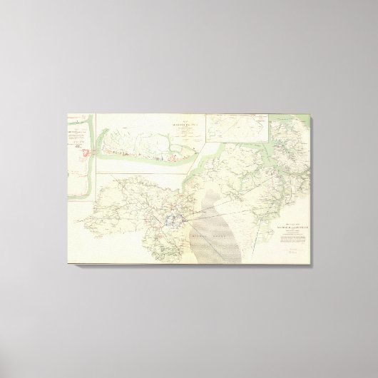 Suffolk en omgeving canvas afdruk (Voorkant)