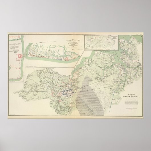 Suffolk en omgeving poster (Voorkant)
