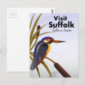 Suffolk England Vintage Travel Art Briefkaart (Voorkant / Achterkant)