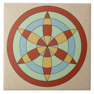 Suffolk Hexafoil (Daisy Wheel) Heksenmarkering Tegeltje