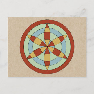 Suffolk Hexafoil (Daisy Wheel) Witch Mark Briefkaart