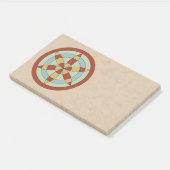 Suffolk Hexafoil (Daisy Wheel) Witch Mark Post-it® Notes (Schuin)