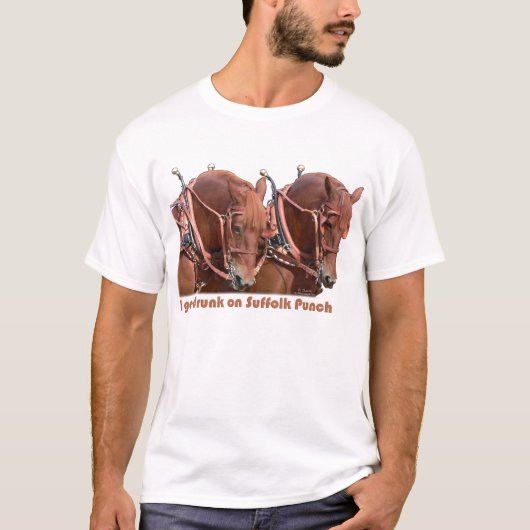 Suffolk Punch Draft Horse T-shirt (Voorkant)