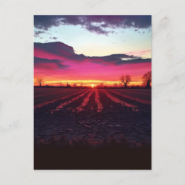 Suffolk Sunset before Dusk Briefkaart