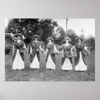 Suffrage Girls: 1913 Poster