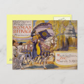 Suffrage Procession 1913 Briefkaart (Voorkant / Achterkant)