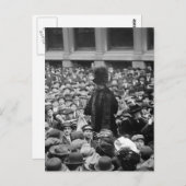Suffragette heeft de straat op: begin jaren 1910 briefkaart (Voorkant / Achterkant)