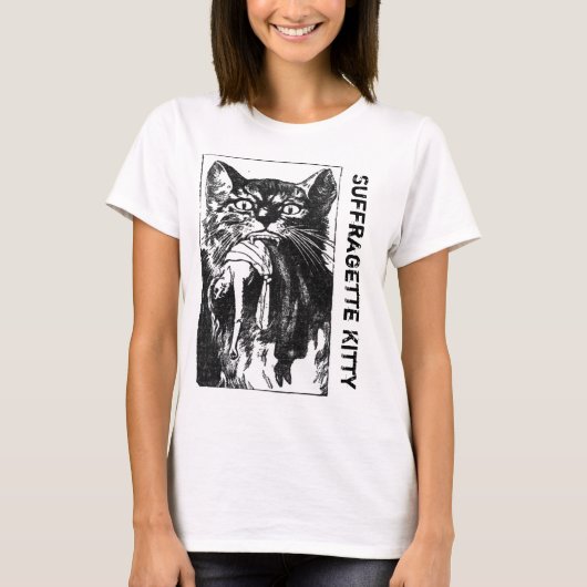 Suffragette Kat T-shirt (Voorkant)