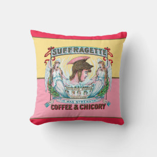 Suffragette koffie en cichorei kussen