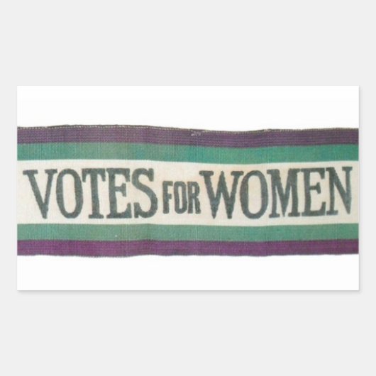 Suffragette Stemmen voor Vrouwen Sticker (Voorkant)